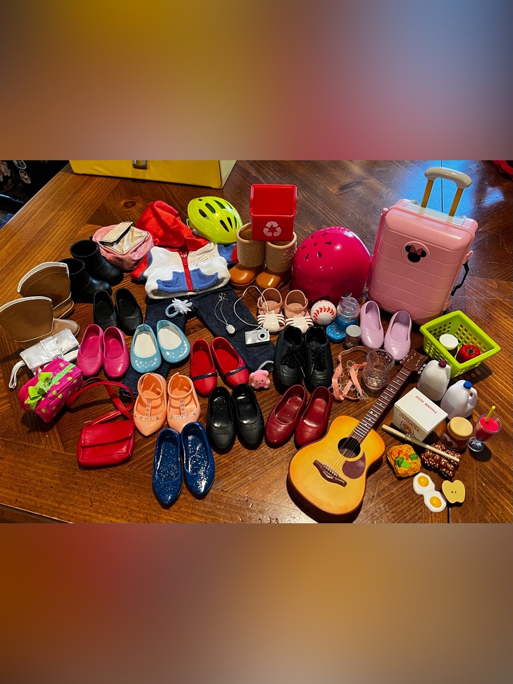 American Girl Doll & Our Generation Clothing Accessories Food lot 45+ Pieces
